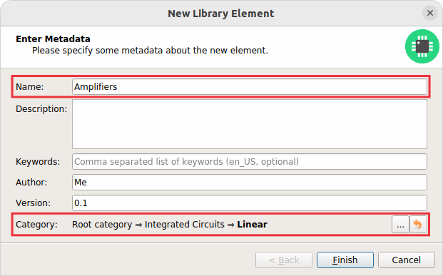 Create component category