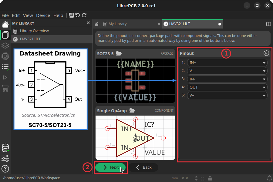 Review Device Pinout