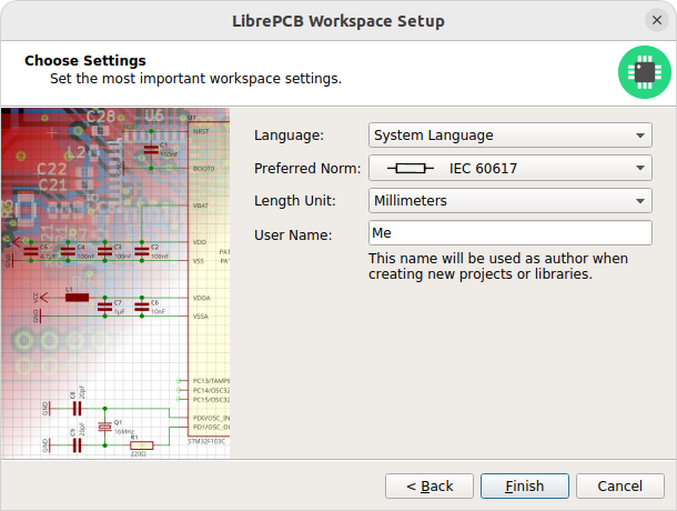 Workspace settings