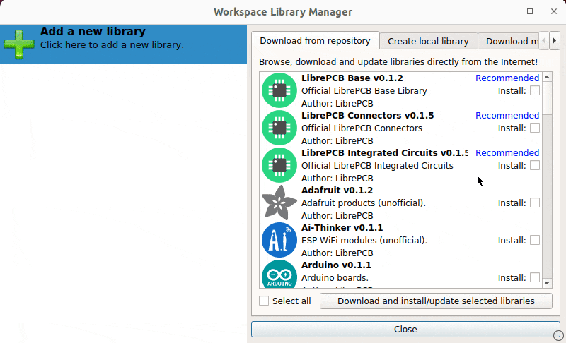 Library manager